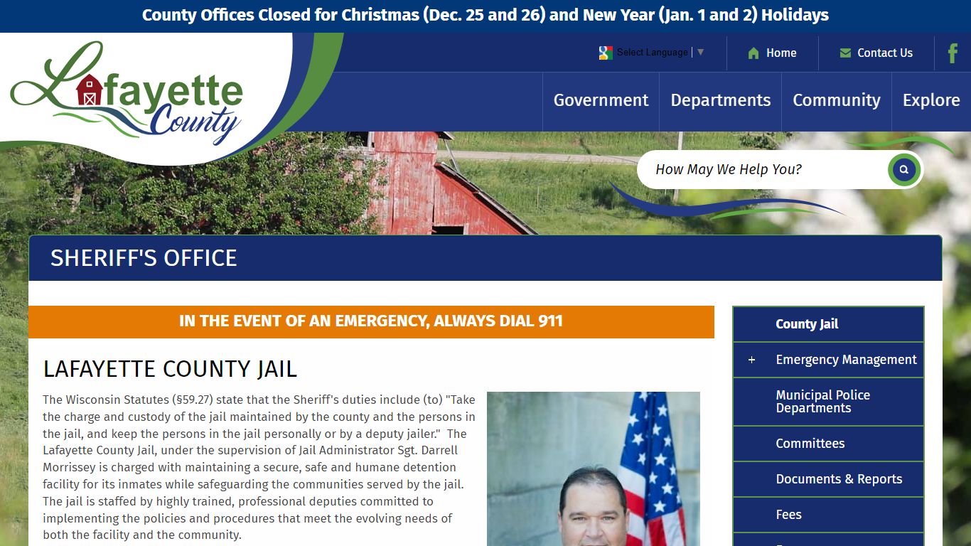 LAFAYETTE COUNTY JAIL | Lafayette County Wisconsin